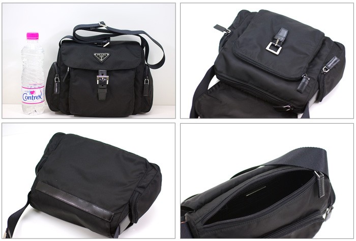PRADA 斜めがけショルダーバッグ ナイロン ブラック BT0501