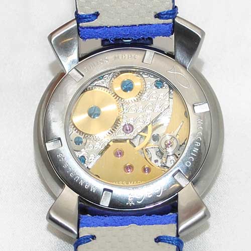 ガガミラノ 時計 スーパーコピー n級 マニュアーレ マヌアーレ 48mm ブルー 5010 VINTAGE