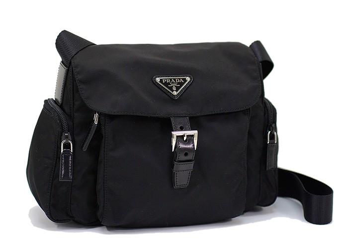 PRADA 斜めがけショルダーバッグ ナイロン ブラック BT0501