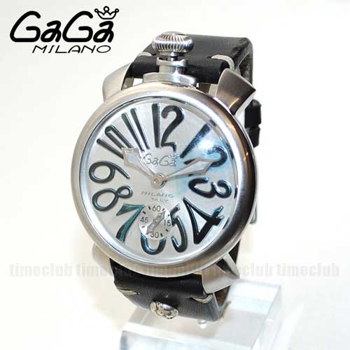 ガガミラノ 時計 スーパーコピー n級 マニュアーレ マヌアーレ 48mm ブラック/シルバー 5010 VINTAGE 