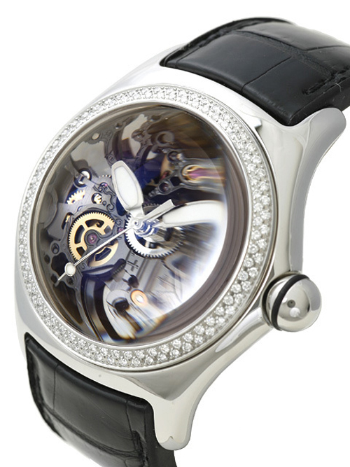 コルム 時計 韓国 スーパーコピー CORUM バブル スケルトン ダイアベゼル 082.137.47