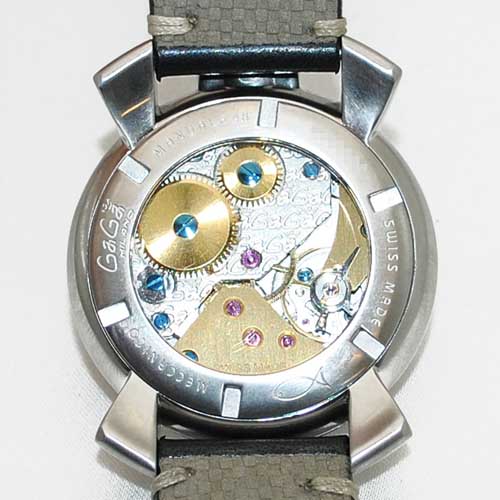 ガガミラノ 時計 スーパーコピー n級 マニュアーレ マヌアーレ 48mm ブラック/シルバー 5010 VINTAGE 