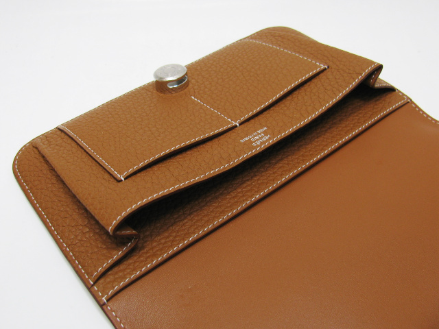HERMES エルメス ドゴンGMトリヨンクレマンス ゴールド金具：シルバー 