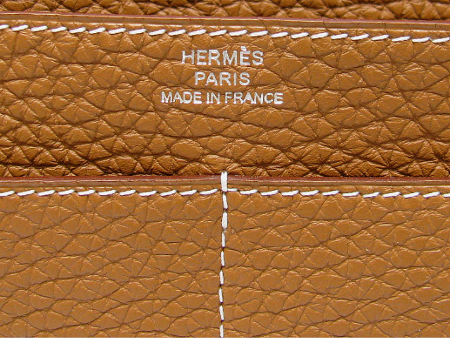HERMES エルメス ドゴンGMトリヨンクレマンス ゴールド金具：シルバー 