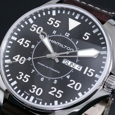 ハミルトン メンズ カーキ パイロット オート 46mm KHAKI PILOT AUTO 46mm H64715535