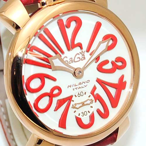 ガガミラノ 時計 スーパーコピー n級 マニュアーレ マヌアーレ 48mm レッド 5011.10S 