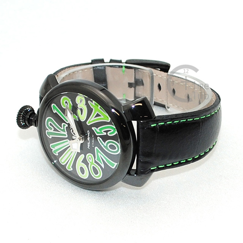 ガガミラノ 時計 スーパーコピー n級品 マニュアーレ マヌアーレ 40mm ブラウン レザー/グレーシェル/ピンクゴールド 5021.03