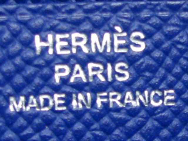 HERMES ベアンスフレ 二つ折り長財布 ヴォーエプソン/ブルーエレクトリック