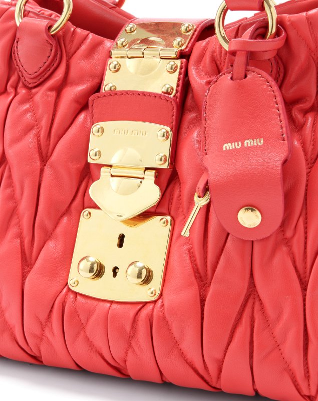 ミュウミュウ MATELASSE ショルダー付 ハンドバッグ RN0473 N88 F0D17
