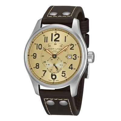 ハミルトン メンズ カーキ オフィサー オート KHAKI OFFICER AUTO H70655723