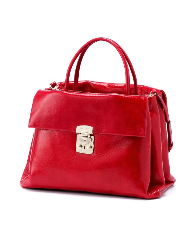 ミュウミュウ VITELLO SHINE ショルダー付 ハンドバッグ RN0920 US0 F0011