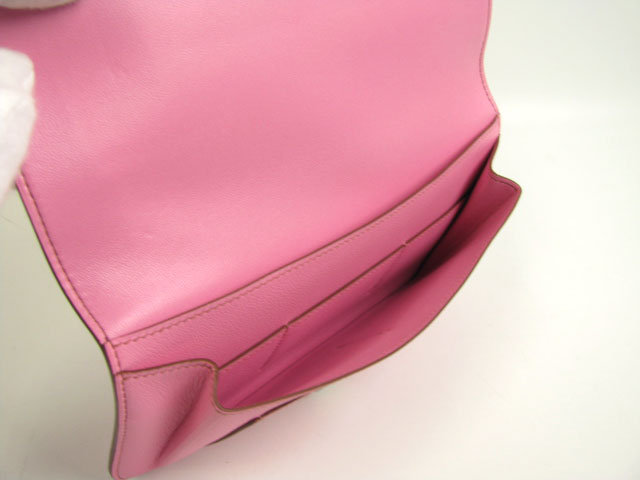 HERMES エルメスコピー ドゴンGMヴォースイフト ピンク金具：シルバー hq032
