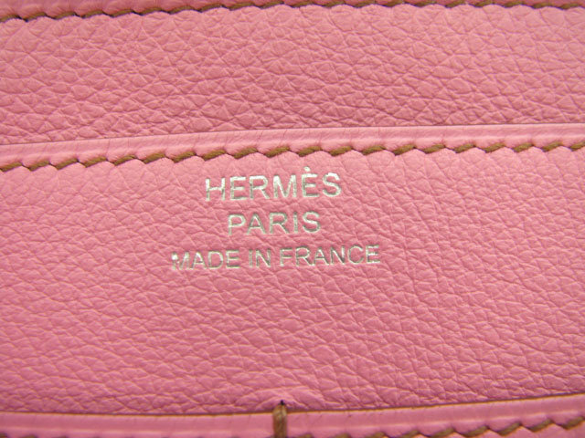 HERMES エルメスコピー ドゴンGMヴォースイフト ピンク金具：シルバー hq032
