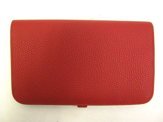 HERMES エルメス ドゴンGMトゴ ルージュガランス金具：シルバー hq034