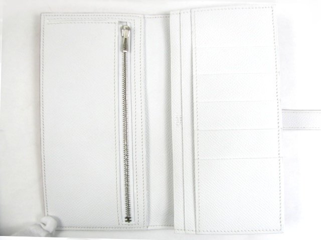 HERMES ベアンスフレ 二つ折長財布 ヴォーエプソン （金具：シルバー）
