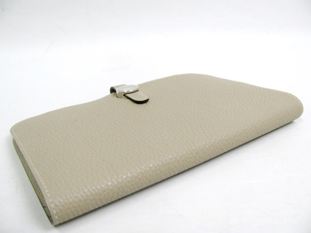 HERMES エルメス ドゴンＧＭ トゴ トゥルティールグレー(シルバー金具) hq035