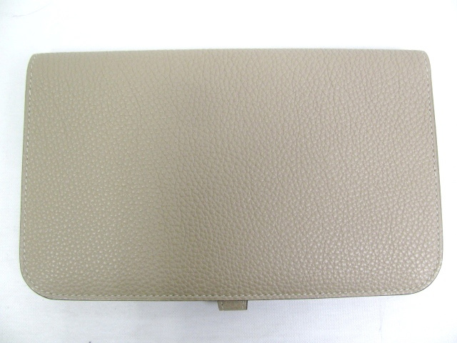 HERMES エルメス ドゴンＧＭ トゴ トゥルティールグレー(シルバー金具) hq035