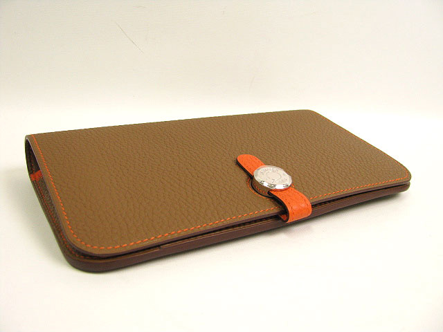 HERMES エルメススーパーコピー ドゴンＧＭ トゴ アルザン×オレンジ hq036