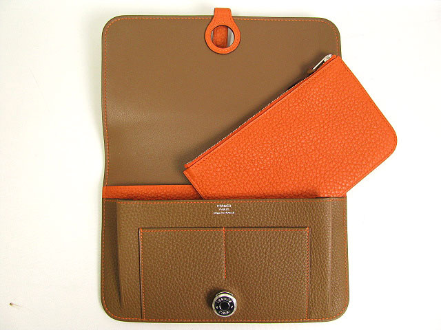 HERMES エルメススーパーコピー ドゴンＧＭ トゴ アルザン×オレンジ hq036