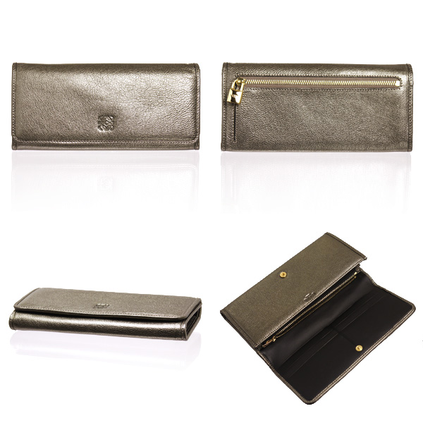 ロエベ 長財布 ブロンズ CONTINENTAL WALLET 113 70 F11 3240 BRONZE