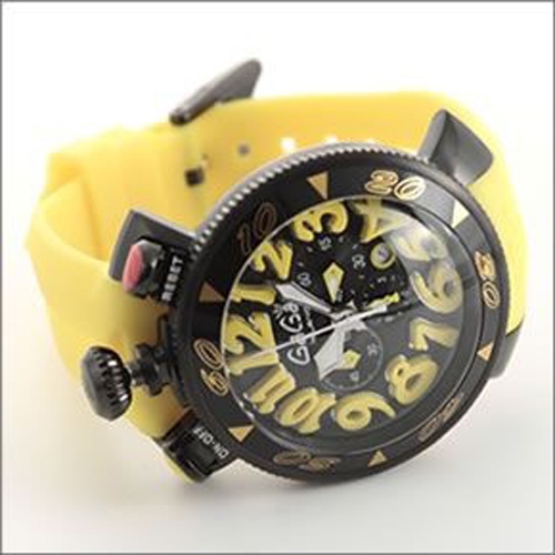 ガガミラノ スーパーコピー 時計 韓国 CHRONO クロノグラフ・ウオッチ 6054.4イエロー