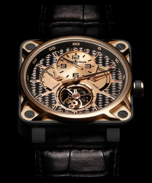 ベル＆ロス スーパーコピー AVIATION　46MM　BR01-TOURBILLON PINK GOLD