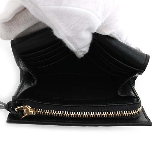 クロエ CHLOE ボビィ ラムスキン 二つ折財布 ブラック 3P0491 834 001