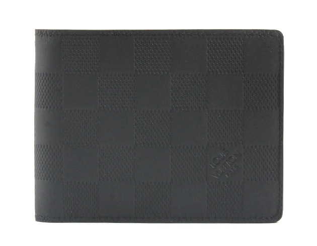  ルイヴィトン スーパーコピー LOUIS VUITTON ダミエ アンフィニ ポルトフォイユ・ミュルティプル 二つ折財布 【札入れ】 グレー N63124