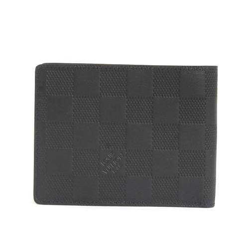  ルイヴィトン スーパーコピー LOUIS VUITTON ダミエ アンフィニ ポルトフォイユ・ミュルティプル 二つ折財布 【札入れ】 グレー N63124